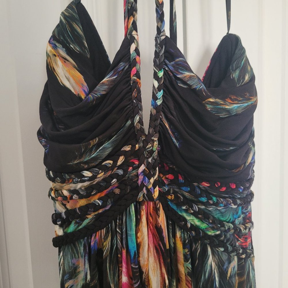 Black halter dress